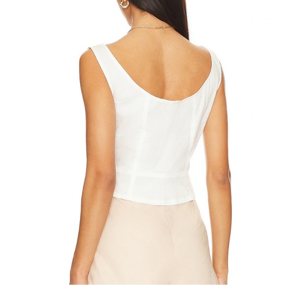 NWT-Sally Solid Corset Top - Picture 2 of 6